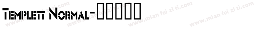 Templett Normal字体转换